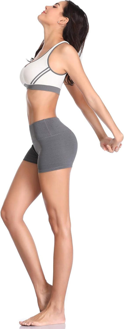 Women'S 5" /2" High Waist Stretch Athletic Workout Shorts with Pocket